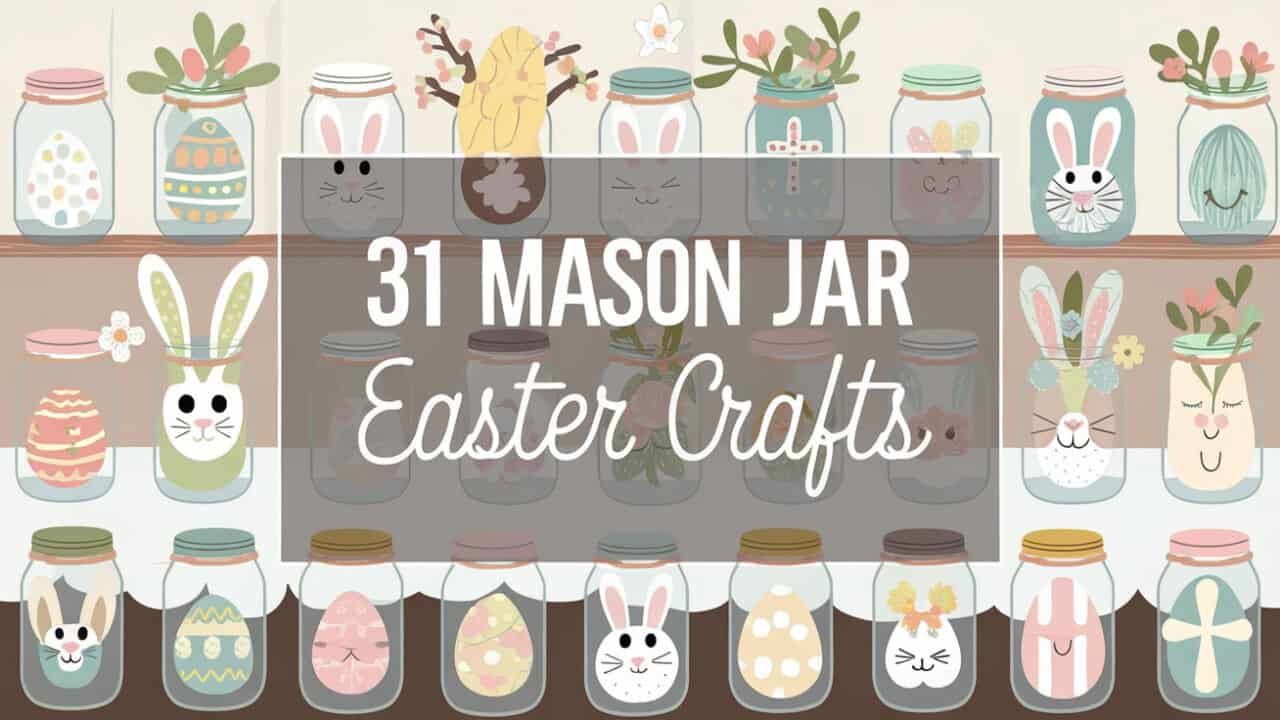 31 Adorable Mason Jar Easter Crafts