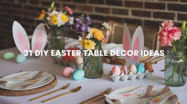 31 Charming DIY Easter Table Decor Ideas 1 - Easter is a time for celebration, renewal, and bringing loved ones together around the table. As the flowers bloom and the days grow longer, your Easter table becomes the centerpiece of the festivities. Crafting DIY Easter table decor not only adds a personal touch but also infuses your celebration with the spirit of creativity and warmth.