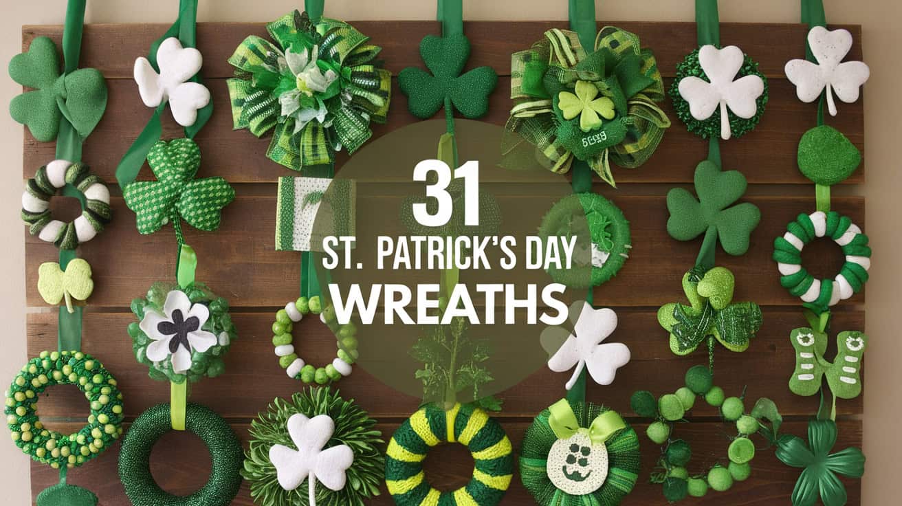 31 St. Patricks Day Wreaths - Creating a St. Patrick's Day wreath is a delightful way to bring the spirit of the Irish into your home. Whether you're looking to showcase your love for all things green or simply want to add a festive touch to your decor, a DIY wreath can be a wonderful project that adds charm and personality to any space.