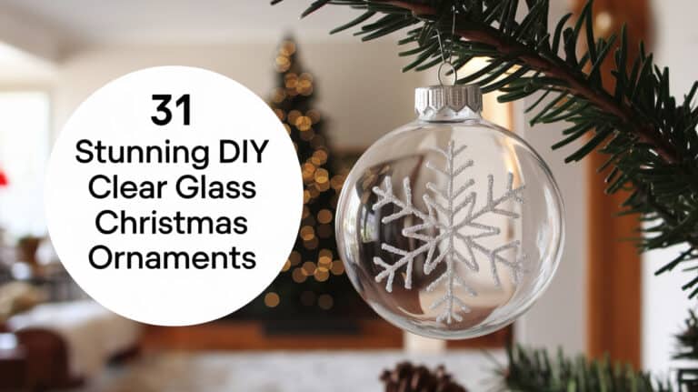 31 Stunning DIY Clear Glass Christmas Ornaments - The holiday season is a time of warmth, joy, and creativity, making it the perfect opportunity to craft DIY clear glass Christmas ornaments. These delicate ornaments add an elegant touch to any Christmas tree, reflecting the twinkling lights and capturing the spirit of the season. Whether you're looking to create a classic winter wonderland theme or add a splash of color and creativity, clear glass ornaments offer endless possibilities for personalization and expression.