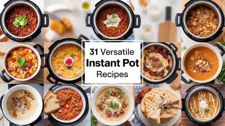 31 Versatile Instant Pot Recipes - Healthy Instant Pot Recipes are a game-changer for anyone looking to enjoy nutritious meals without spending hours in the kitchen. These recipes offer a perfect balance of convenience and well-being, making them a go-to option for busy individuals who want to maintain a healthy lifestyle.