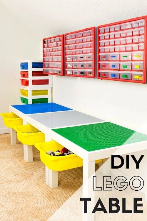 Easy DIY Lego Table with Storage