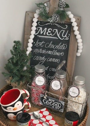 Chalkboard Hot Chocolate Bar Sign