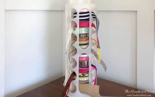 Ikea Variera DIY ribbon organizer heatherednest.com 3 2 - Crafting is a joyful expression of creativity, but it comes with the challenge of organizing an ever-growing collection of supplies. For those who love to craft, keeping everything tidy and accessible is essential.