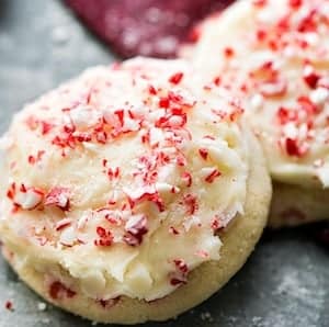 Ultra Soft Peppermint Sugar Cookies