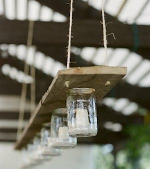 Hanging Mason Jar Candles