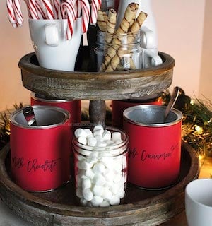 Hot Cocoa Tiered Tray