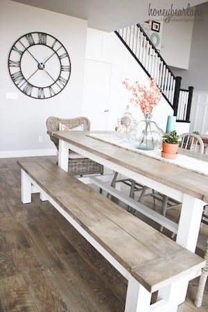 farmhouse table and bench - DIY Farmhouse Furniture Ideas bring a rustic charm to any home, making it both inviting and stylish. Whether you’re looking to revamp your living space or add a touch of vintage elegance, farmhouse furniture projects offer a unique blend of functionality and beauty.