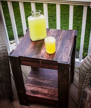 pallet end table 1 - DIY Rustic Home Decor has become a favorite for those who love the charm and warmth that only natural materials and aged finishes can bring to a space. Whether you're looking to add a touch of farmhouse style or simply want to create a cozy, lived-in atmosphere, DIY Rustic Home Decor projects offer endless possibilities.