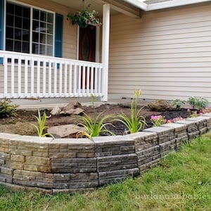 Retaining Wall in front of porch