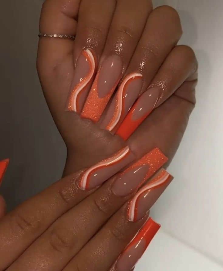 100+ ORANGE NAIL INSPIRATION - Rustic Orange Nail Ideas