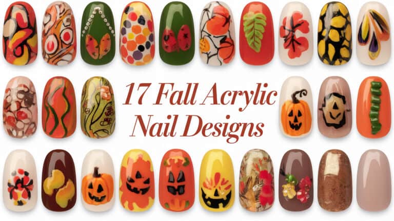 17 Cute Fall Acrylic Nail Designs - Autumn Fall Acrylic Nails are the perfect way to embrace the season's rich hues and cozy vibes. From deep burgundy to burnt orange, these nail designs capture the essence of fall. As the leaves start to change and the air gets crisper, there's no better time to refresh your look with a stunning set of acrylic nails that reflect the beauty of autumn.