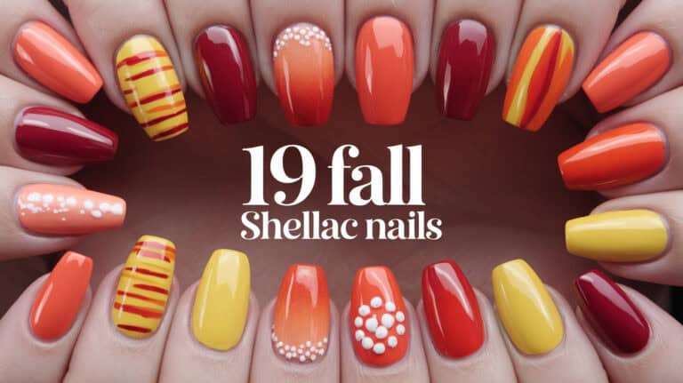 19 Stunning Fall Shellac Nails - When it comes to fall shellac nails, there’s nothing quite like the allure of autumnal hues and the long-lasting shine of a perfect manicure. The season calls for rich colors, cozy vibes, and designs that capture the essence of falling leaves, crisp air, and warm sweaters.