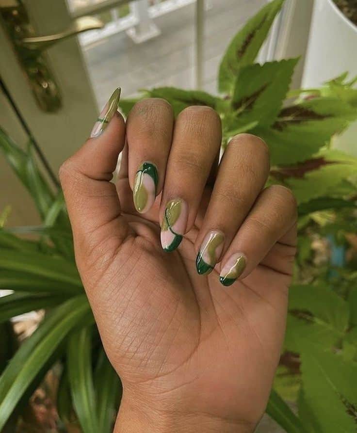 Pin page - Earthy Sage Green Nail Designs