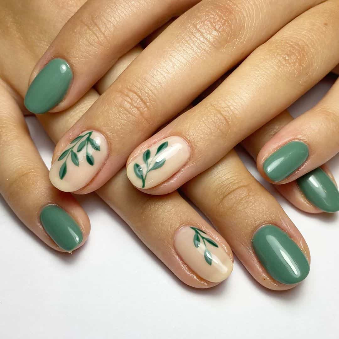 Pin page - Earthy Sage Green Nail Designs