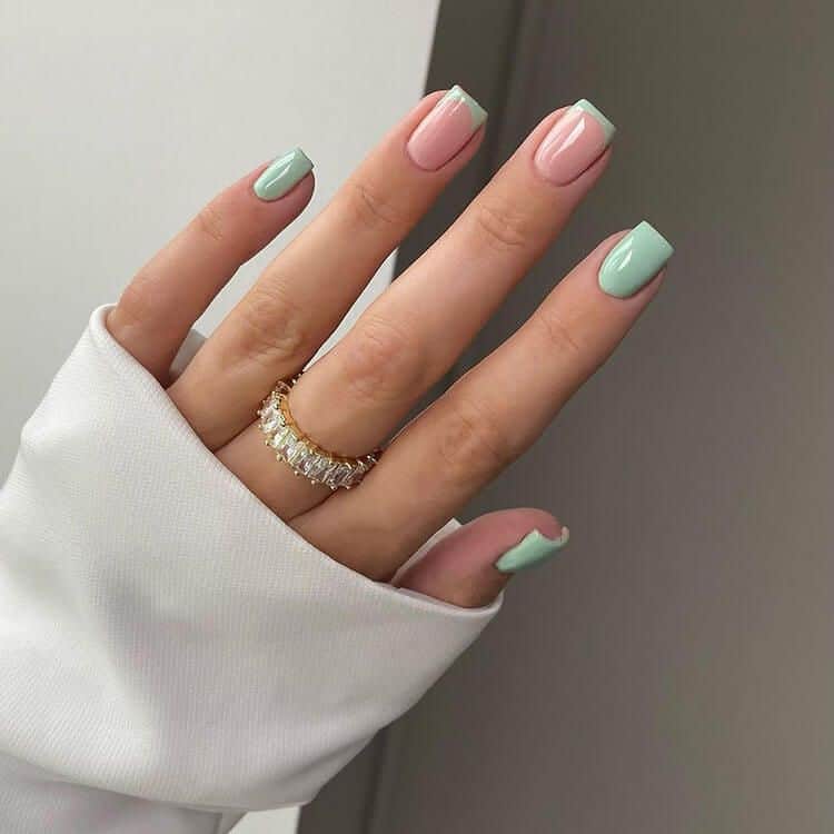 20 Green Nail Designs for 2025 - Beautiful Dawn Designs - Earthy Sage Green Nail Designs