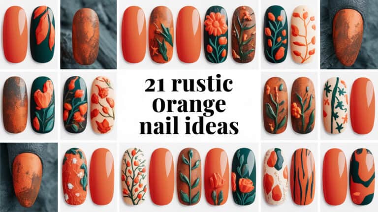 21 Cute Rustic Orange Nail Ideas - Rustic orange nail ideas are the perfect blend of earthy tones and vibrant hues, making them an ideal choice for those looking to add a unique touch to their manicure. Whether you're drawn to warm autumn shades or soft, muted colors with a bold pop, rustic orange nails offer a variety of styles that can suit any occasion.