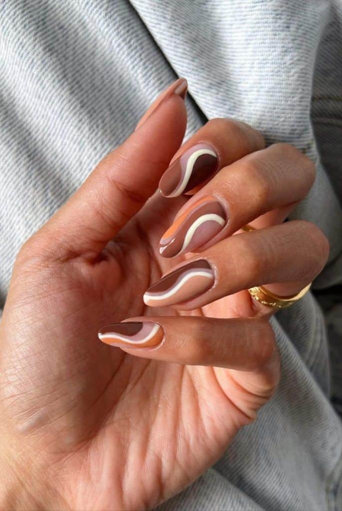 32 Cute Easter nail designs to get inspired 2022 - Mycozylive.com - Monochrome Neutral Fall Nails