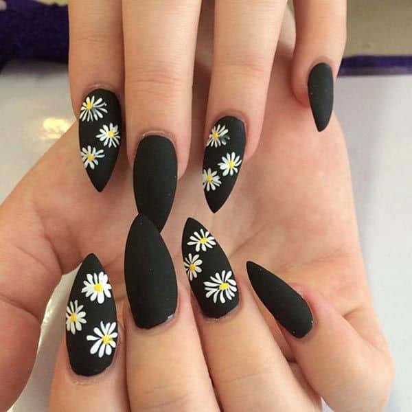 50 Sassy Black Nail Art Designs To Add Spark To Your Bold Look - Fall Black Nail Color