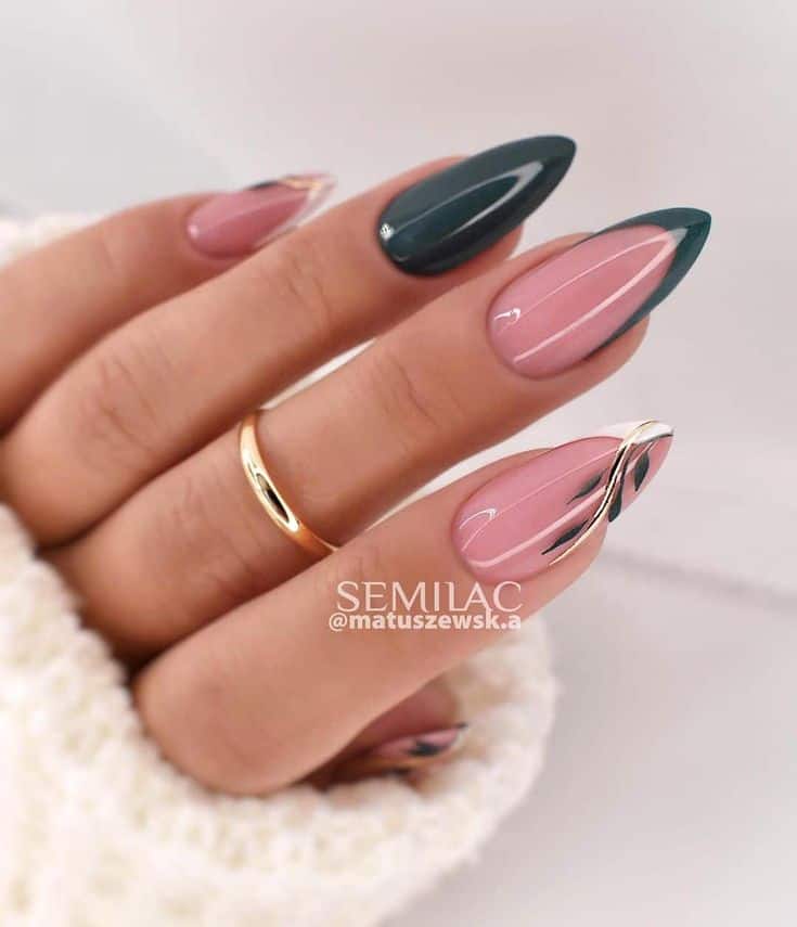 45 Best Fall Nail Art Ideas to Inspire You - Monochrome Neutral Fall Nails