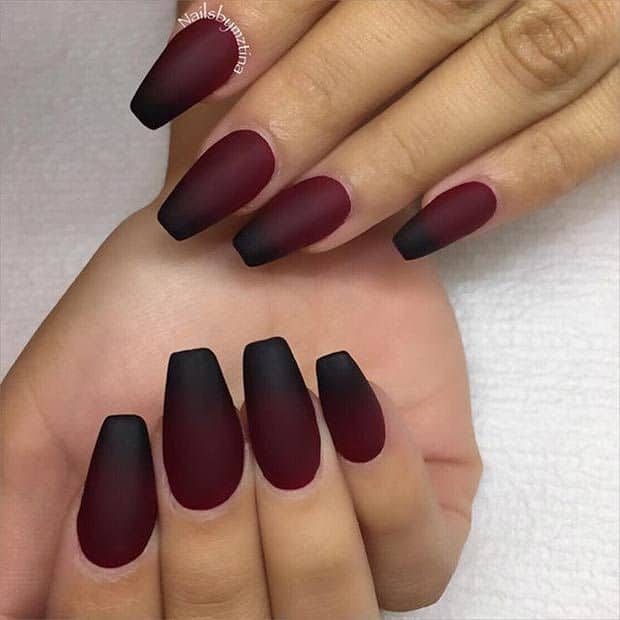 25 Matte Nail Designs You'll Want to Copy this Fall - StayGlam - Fall Black Nail Color