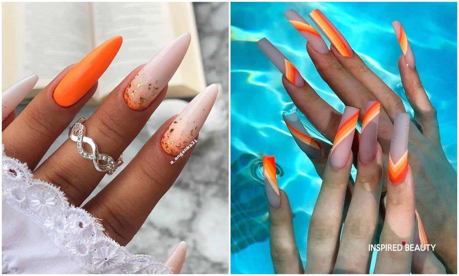 27 Orange Nail Designs For Any Season - Inspired Beauty | Orange nail  designs, Best nail art designs, Long nail art - Rustic Orange Nail Ideas