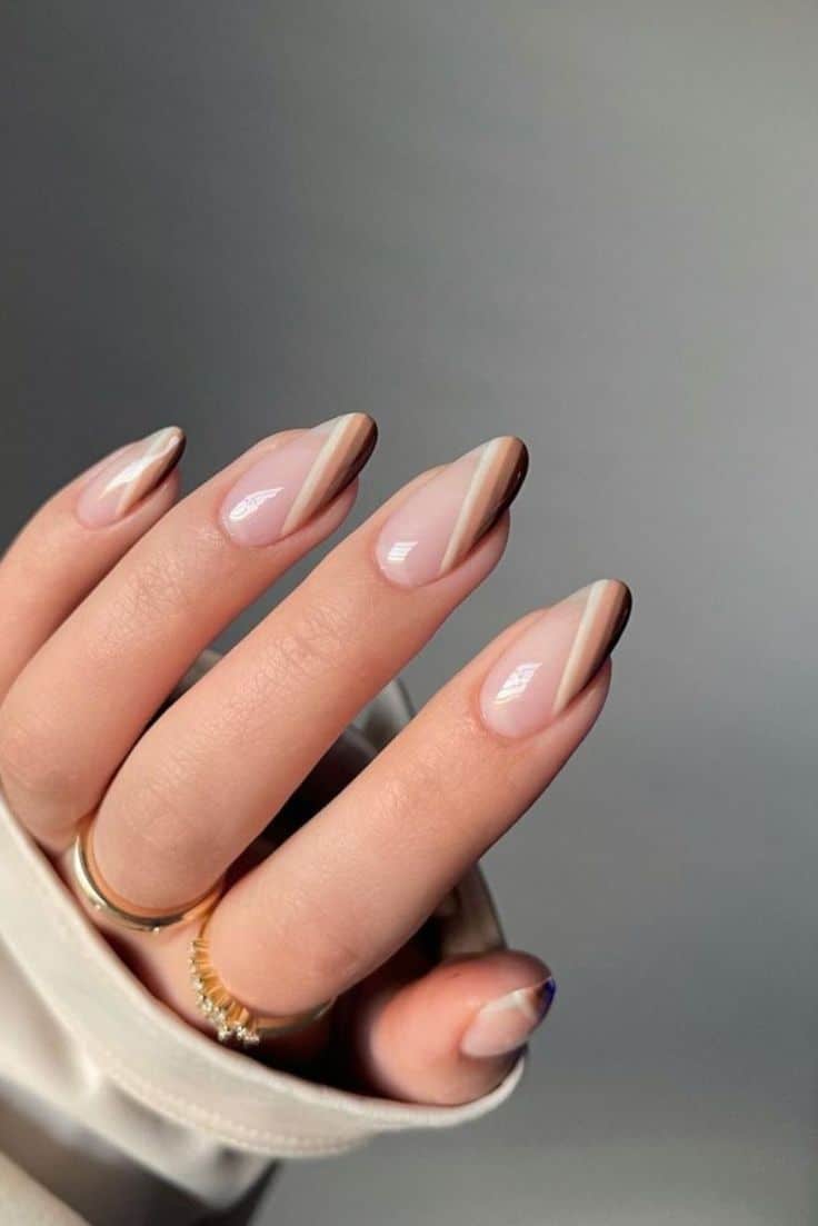 Best Thanksgiving Nails to Try This Fall - Monochrome Neutral Fall Nails