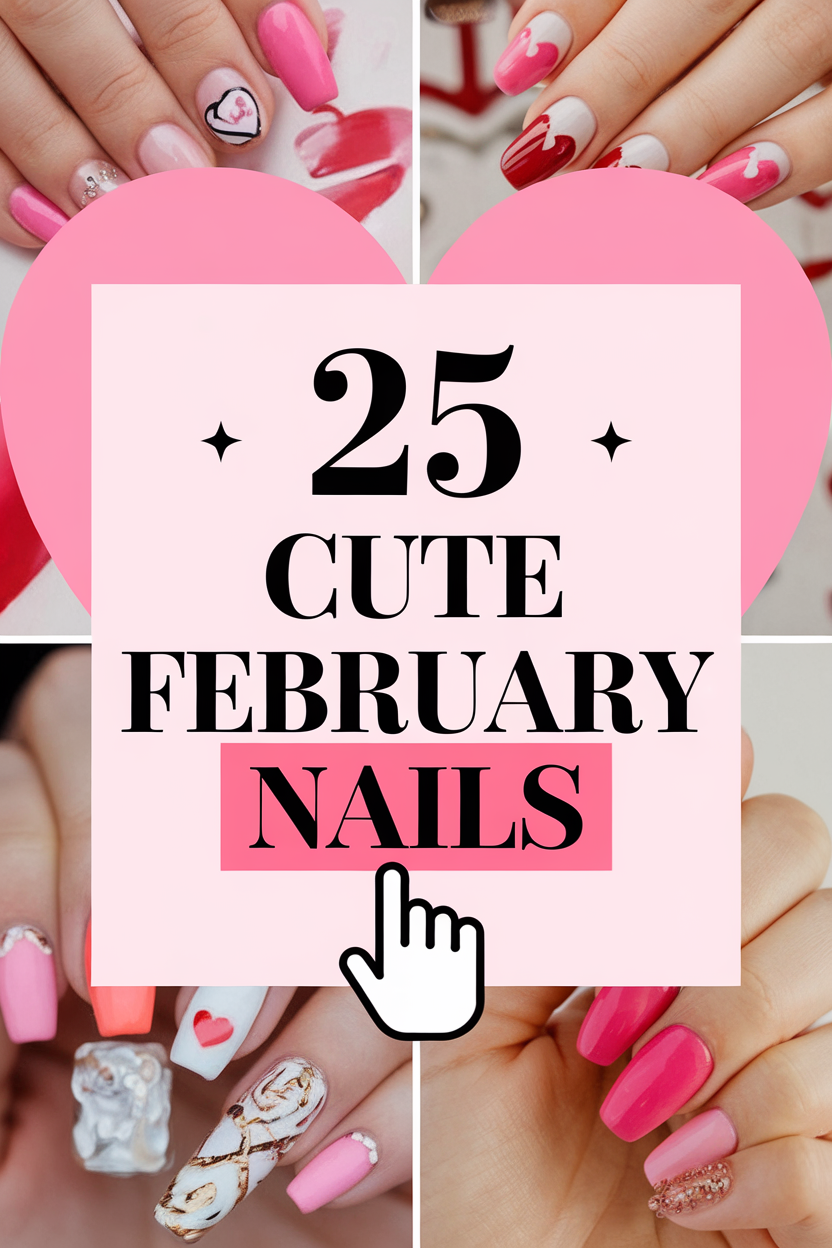 25 Cute February Nails - February nails are all about embracing the charm of the month with trendy, seasonal designs that captivate and inspire. Whether you're looking for cozy winter tones, romantic hues for Valentine’s Day, or bold statement art, February nail ideas cater to every mood and occasion.
