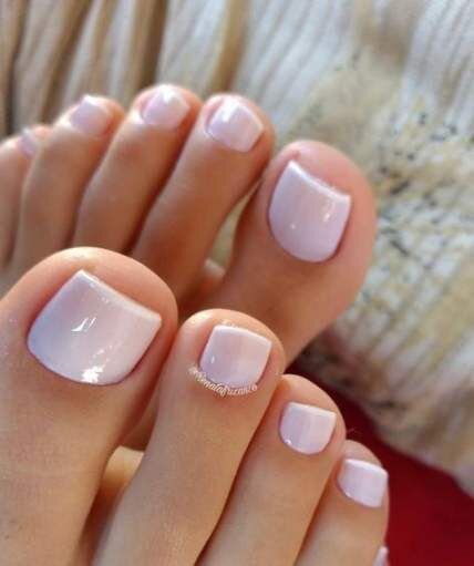 wedding toe nails