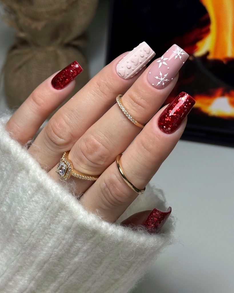 00002 December Nails - As the holiday season approaches, December nail ideas take center stage with festive designs, winter-inspired colors, and cozy, elegant aesthetics. Whether you love classic red nails, shimmering gold accents, or icy blue tones, December nail ideas bring endless inspiration for every occasion. Picture yourself sipping hot cocoa with stunning December nails that match the magic of the season. From chic minimalist styles to bold, glittery statements, there’s a perfect December nail idea for everyone.