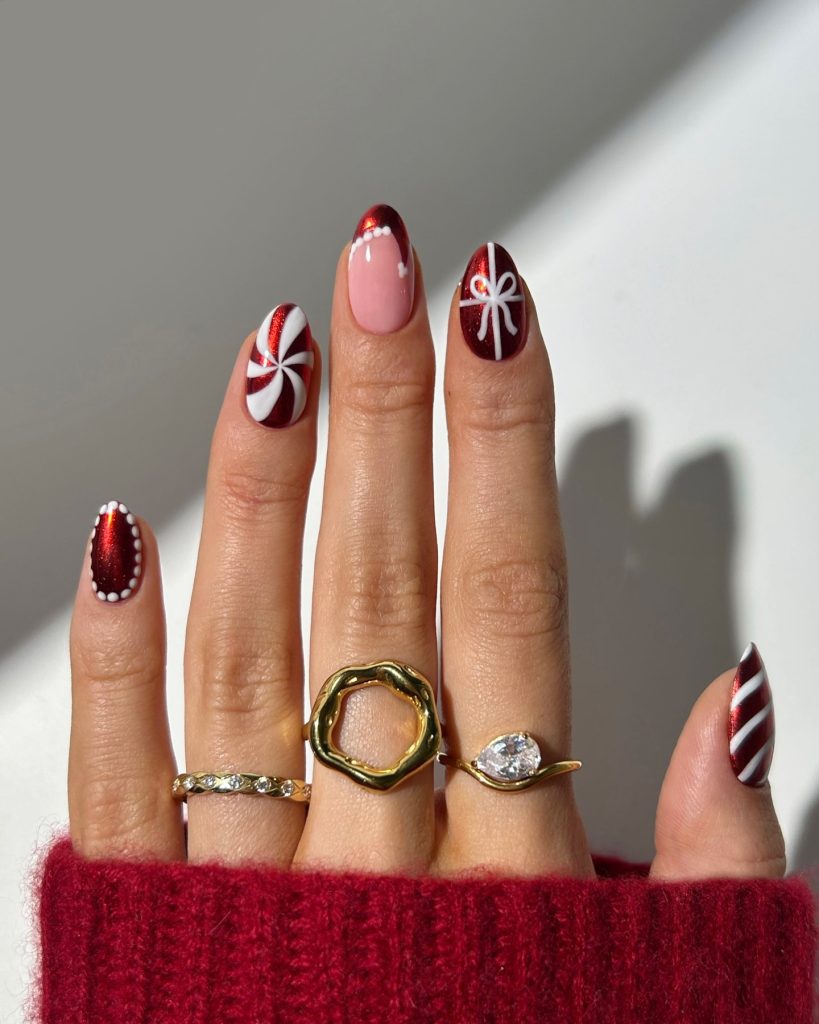00015 Chrome Winter Nails - Chrome winter nails bring a sleek, icy touch to cold-weather manicures. Whether you're drawn to silver chrome winter nails, frosty blues, or pearlescent whites, these high-shine designs capture the magic of the season. From metallic chrome winter nail ideas with a mirror finish to soft, iridescent hues that reflect the snow-covered landscape, there are endless ways to achieve a stylish, frosty look.