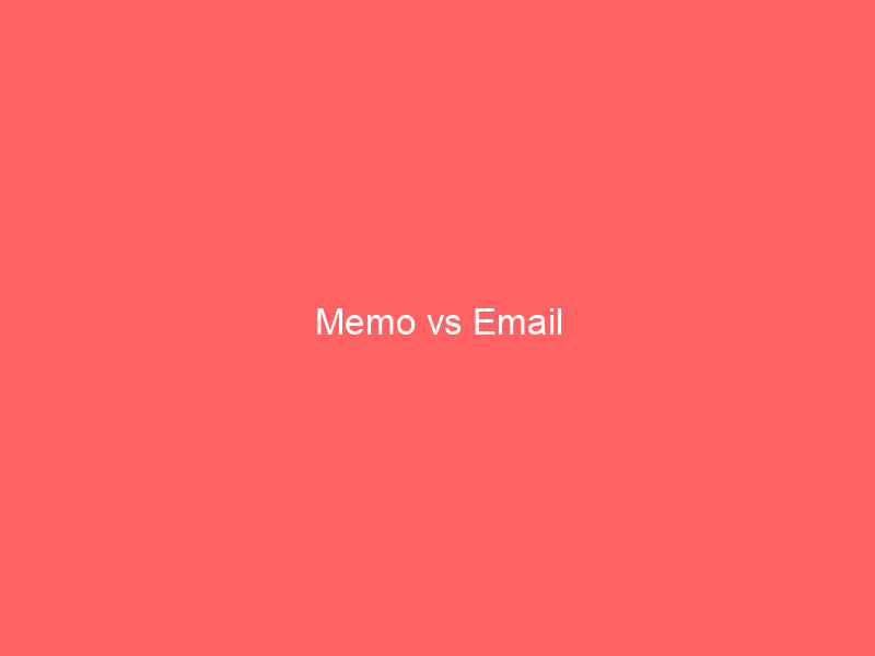 memo vs email 65475 - A memo, short for memorandum, is a written document used for internal communication within an organization or company. It serves as a concise and formal way to convey information, policies, directives, or announcements to employees or colleagues.