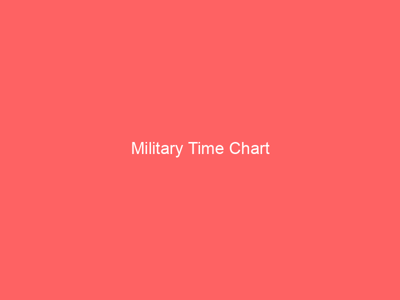 military time chart 66565 -