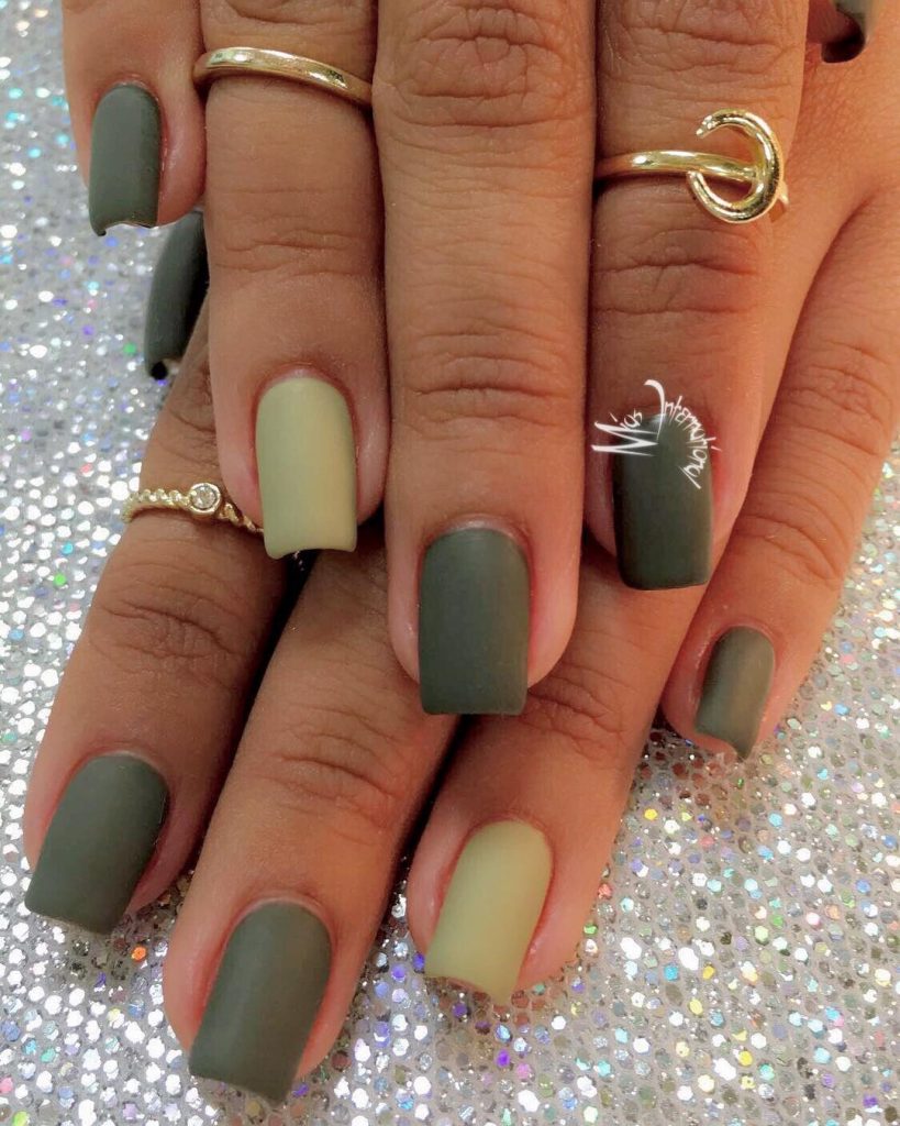 00001 Matte Green Nails - I’ve always loved experimenting with nail colors, but nothing feels quite like chic matte green nail ideas during the cooler months. The first time I tried matte green nails, I was going for something simple but what happened was—everyone noticed it, even strangers.