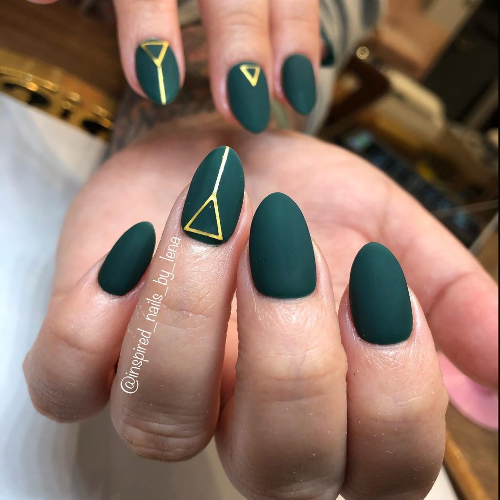 00004 Matte Green Nails - I’ve always loved experimenting with nail colors, but nothing feels quite like chic matte green nail ideas during the cooler months. The first time I tried matte green nails, I was going for something simple but what happened was—everyone noticed it, even strangers.