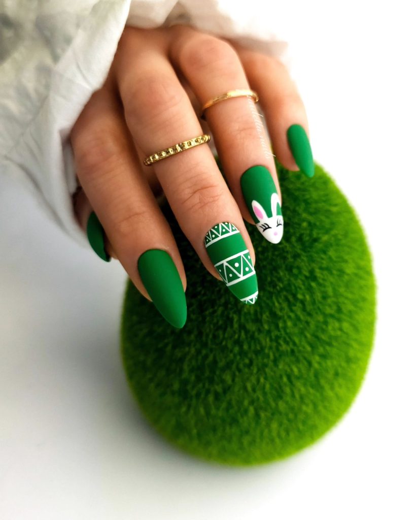 00010 Matte Green Nails - I’ve always loved experimenting with nail colors, but nothing feels quite like chic matte green nail ideas during the cooler months. The first time I tried matte green nails, I was going for something simple but what happened was—everyone noticed it, even strangers.