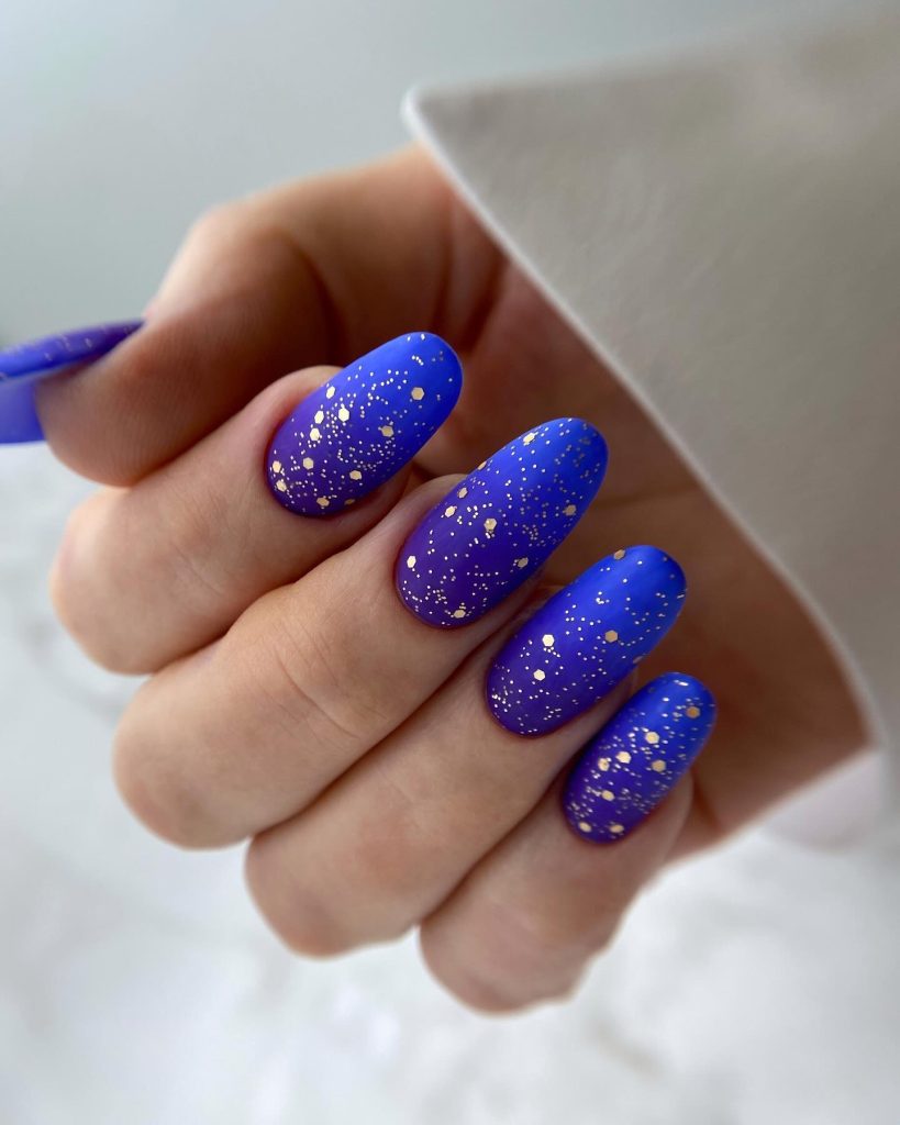 00017 Blue Ombre Nails - I always felt drawn to classy blue ombre nail ideas because the blend of elegance and boldness just feels so right. Whether it was for weddings, brunches or just to make errands feel prettier, blue ombre nails gives me a confidence like no other.