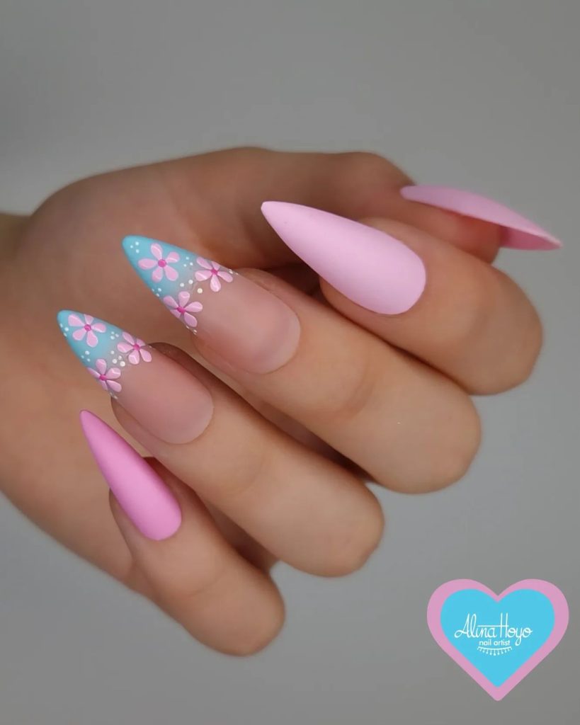 00021 Spring Nail Trends - Every time spring rolls around, I find myself searching for classy spring nail trends that feels both fresh and elegant. Classy spring nail trends bring a softness that match the season’s vibe—floral patterns, pastel shades, and polished neutrals are always on my list.
